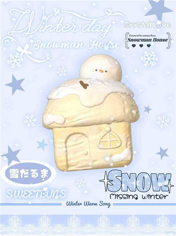 Sweetbuns Snowman House Squishy