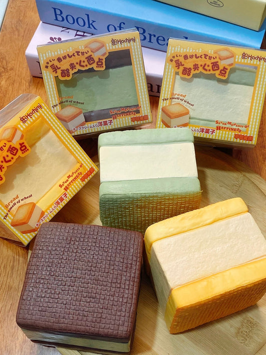 Hachimi Waffle Biscuit With Cream Squishy