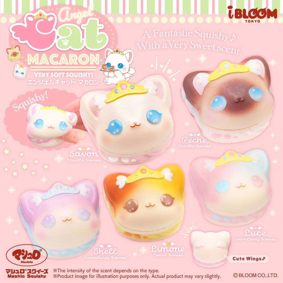iBloom Angel Cat Macaron Squishy
