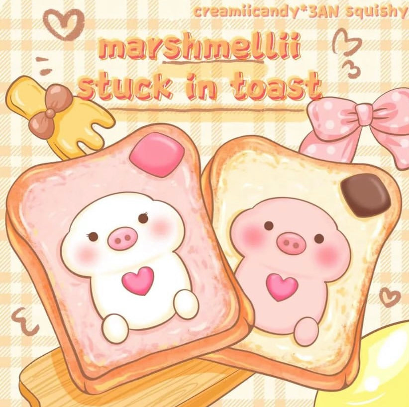 Creamiicandy marshmellii pig toast squishy
