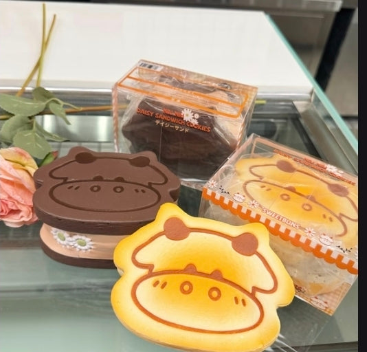 SweetBuns Cow Head Flower Bread Squishy