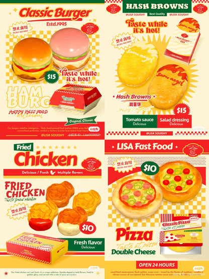 Lisa Fast Food Squishy ( read description for GWP )