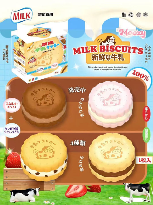 Moozy Milk Biscuit Squishy