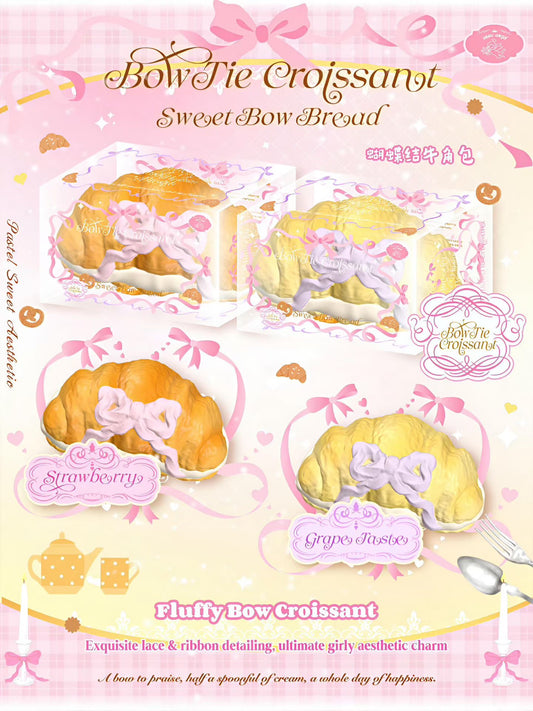 Lisa Ribbon Croissant Squishy