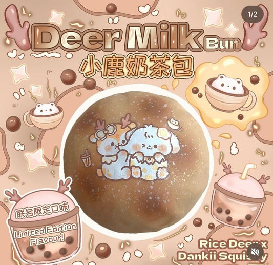 Rice Deer Milk Tea Bun Squishy