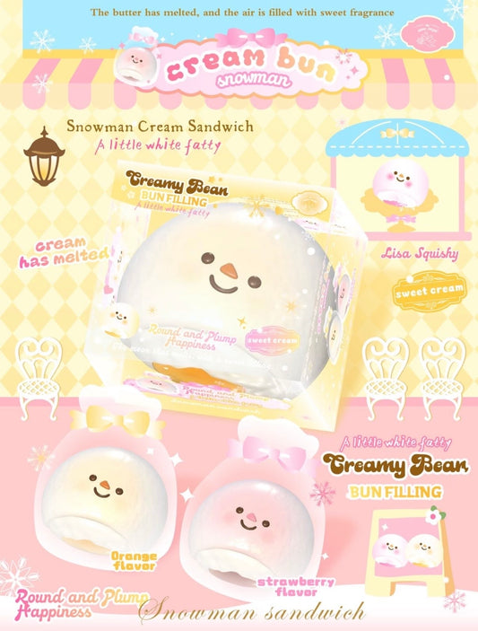 Lisa Snowman Mochi Bun Squishy