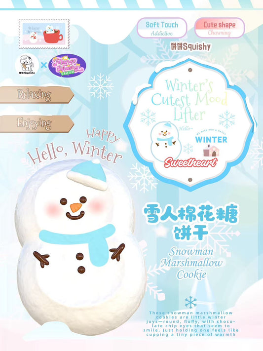 饼饼BingBing Blue Hat Snowman squishy