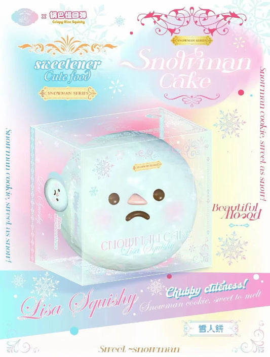 Blue Lisa Snowman Cookie Squishy