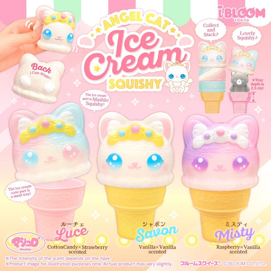 iBloom Angel cat ice cream squishy