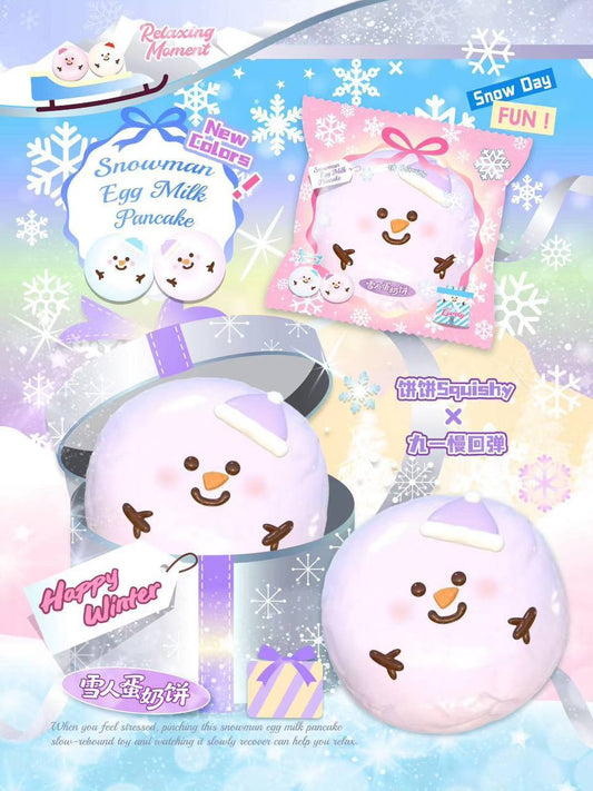 饼饼BingBing Snowman Tangyuan Squishy