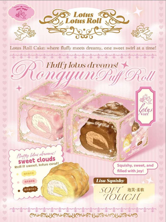 Lisa Fluffy Puff Cake Roll Squishy