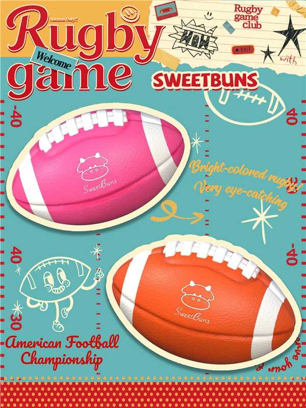 Sweetbuns Rugby Ball Squishy