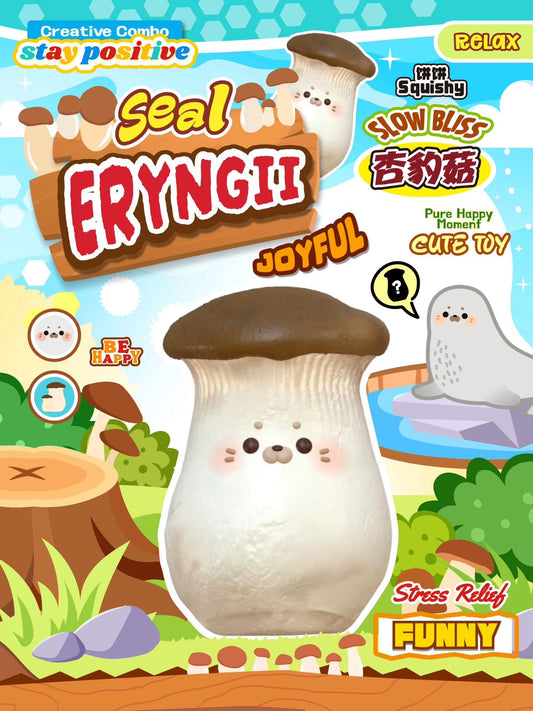 饼饼BingBing Seal Mushroom Squishy