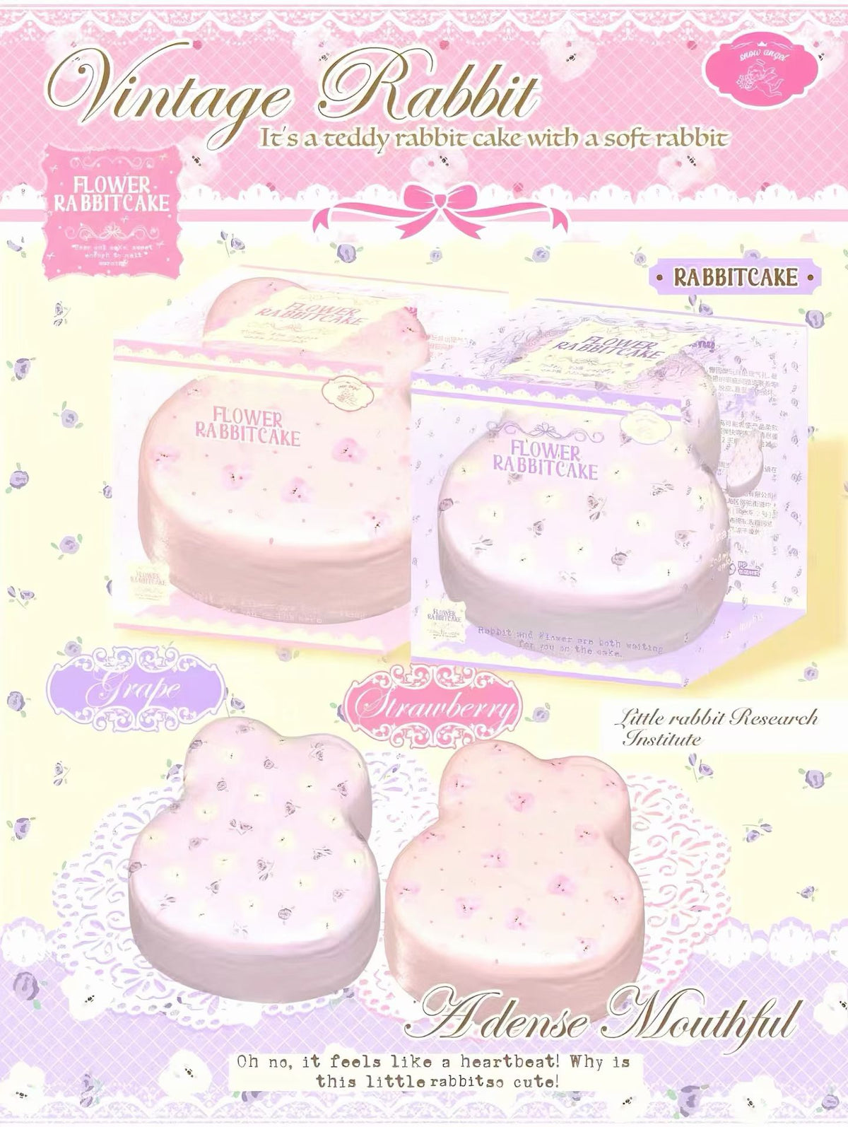 Lisa Vintage Rabbit Cake Squishy