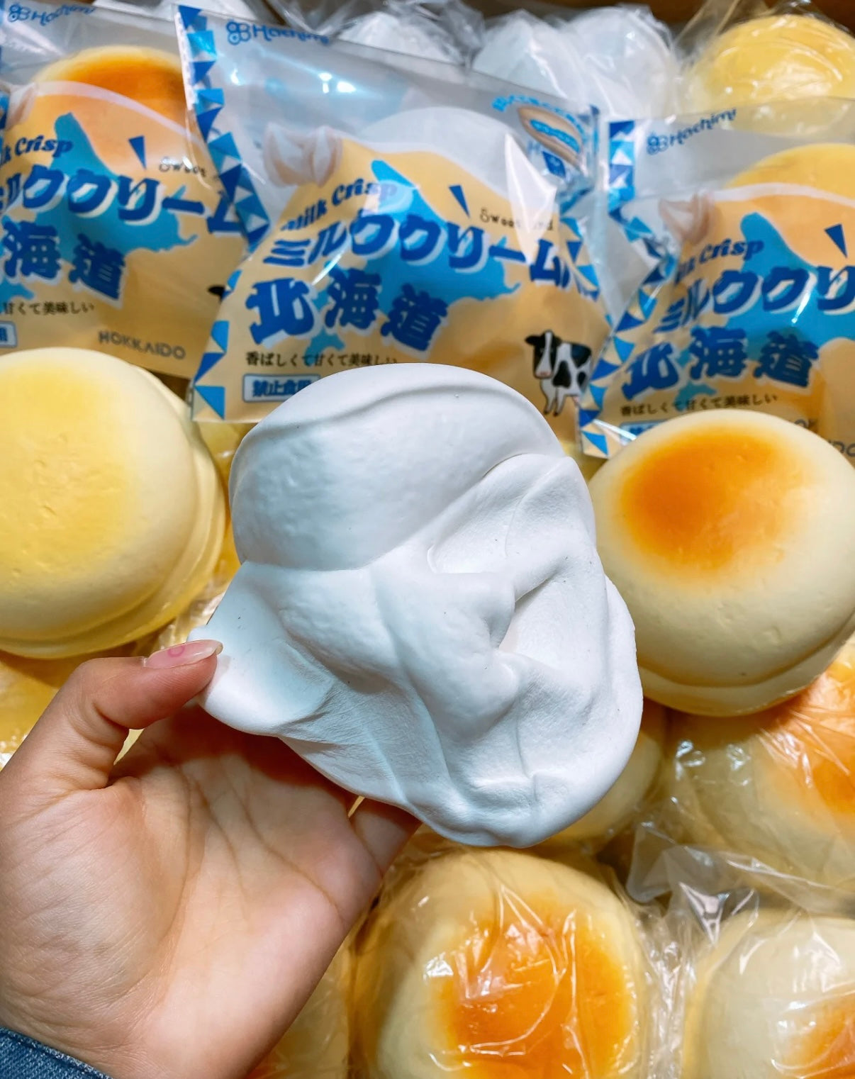 Hachimi Cheese Bun Squishy