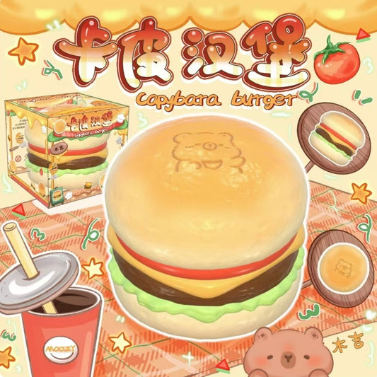 Moozy Capybara Burger Squishy