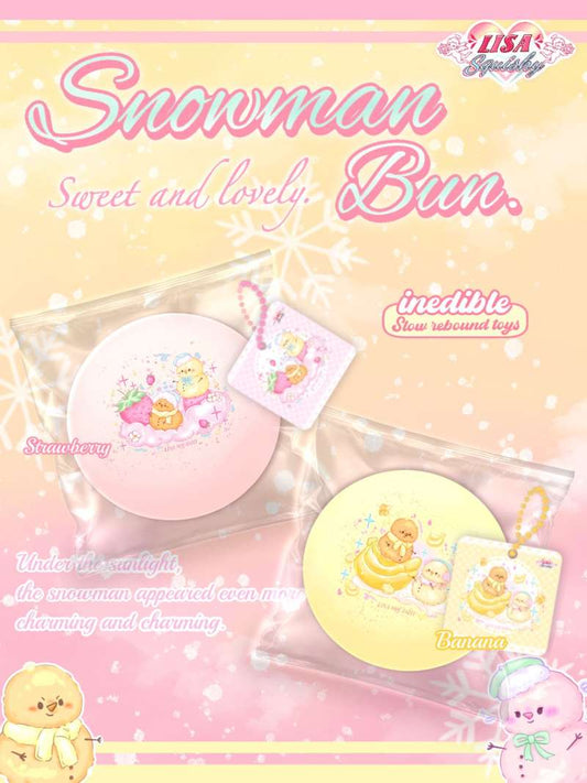Lisa Snowman Bun Squishy