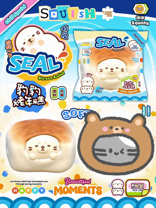 饼饼BingBing Seal Mochi Squishy