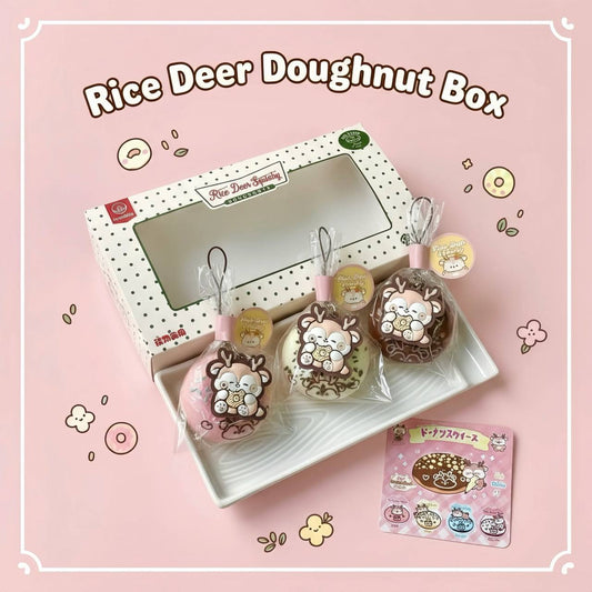 Rice Deer Donut Set Of 3