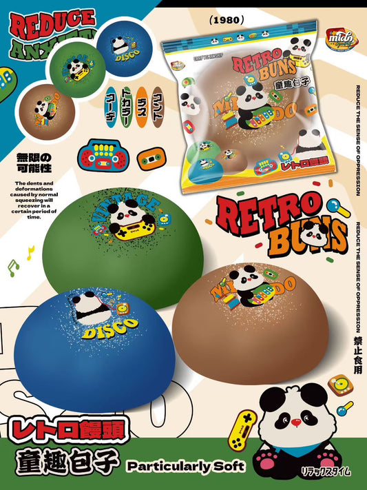 Mido Retro Panda Bun Squishy