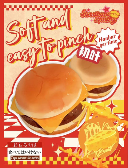 SweetBuns Realistic Burger Squishy