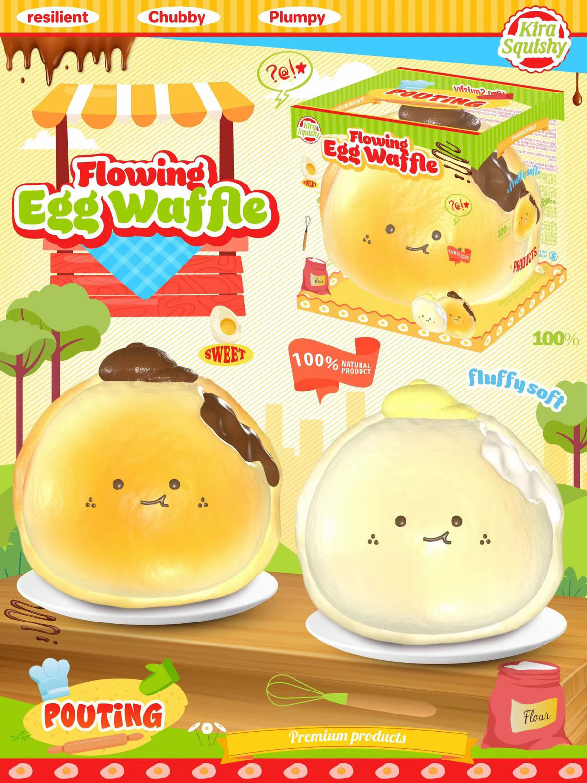 Lisa Flowing Egg Waffle