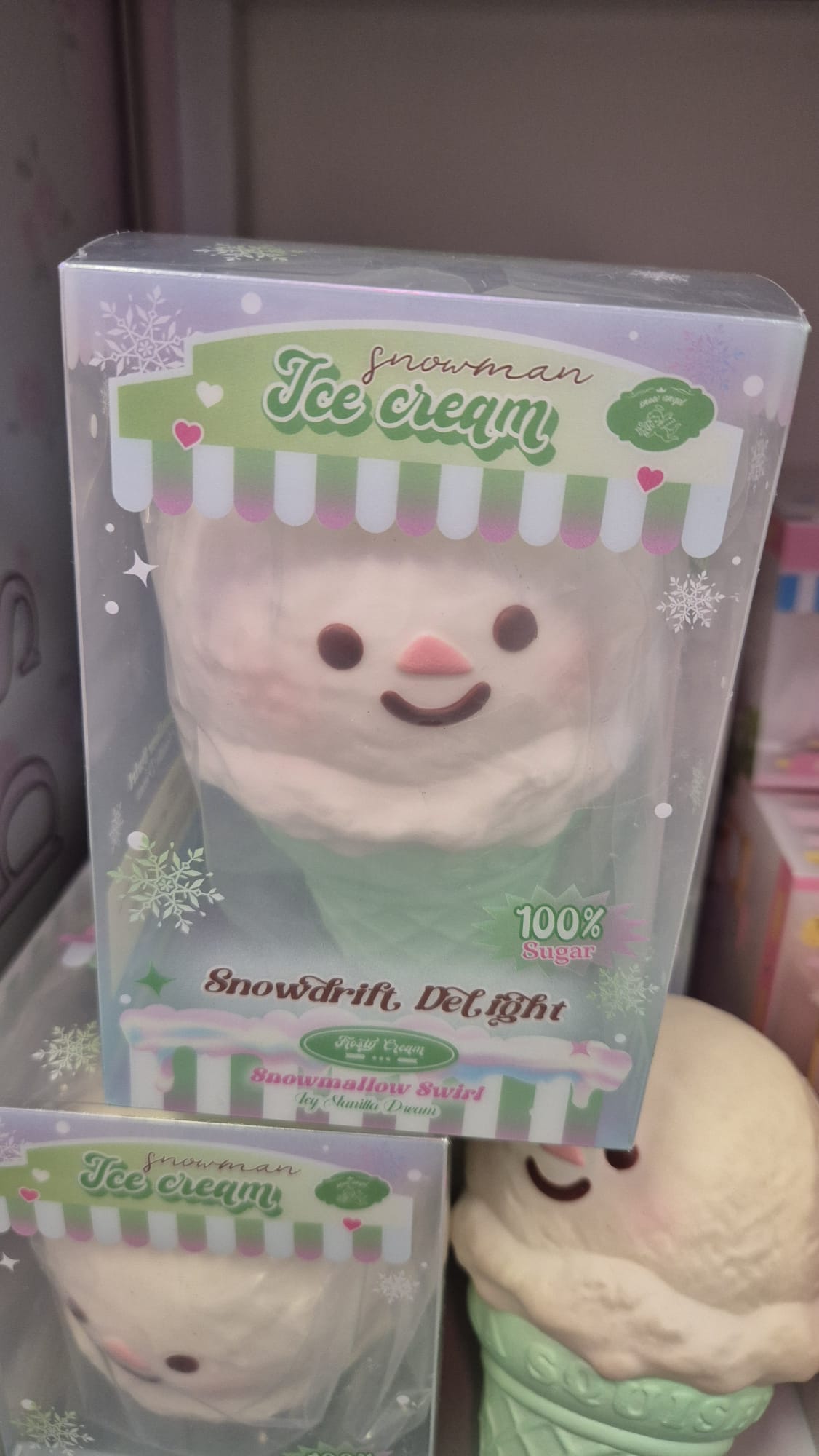 Lisa Snowman Ice Cream Squishy