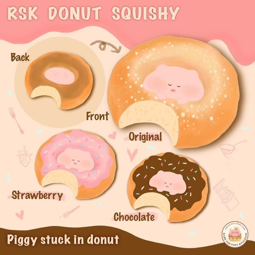 RSK Pig Stuck In Donut squishy