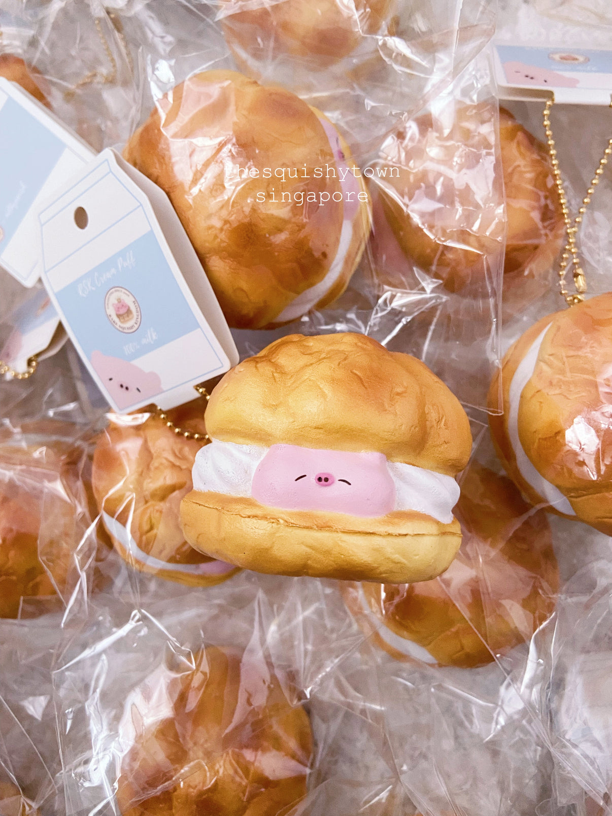 RSK Cream Puff squishy ( rare squishy kingdom ) The Squishy Town Squishy Shop From Singapore