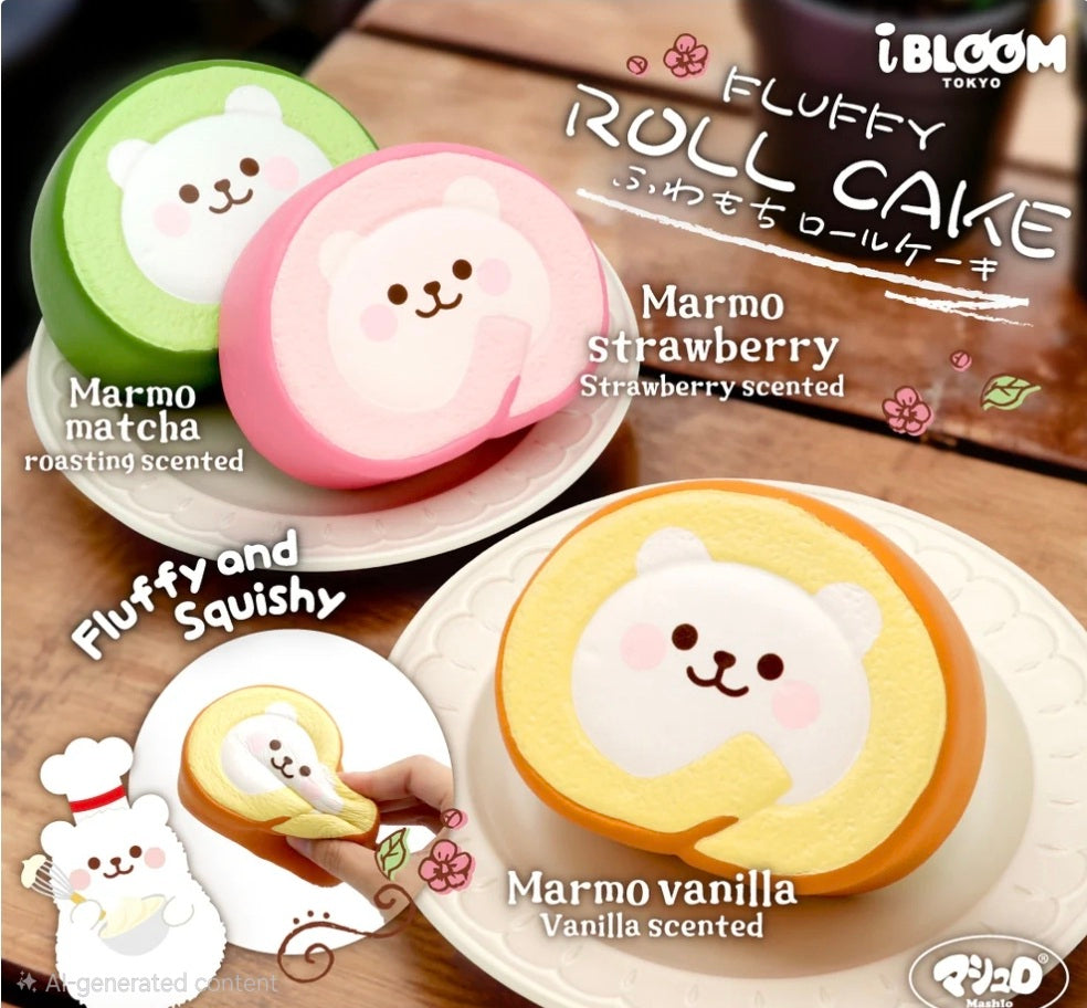 Marmo Fluffy Cake Roll Squishy
