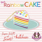 *Rare* Chawa mini Rainbow / Galaxy cake